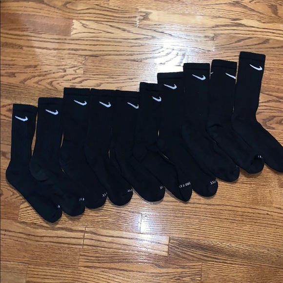 Nike Other - 5 Pairs of Black Dry Fit Nike Socks